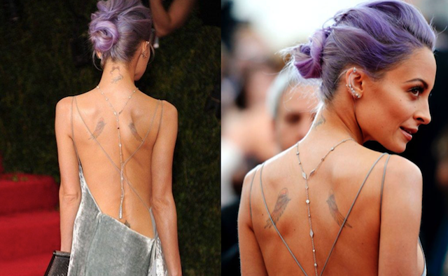 NICOLE RICHIE TATTOOS PICTURES IMAGES PICS PHOTOS OF HER TATTOOS  Nicole  richie Back women Nicole richie style